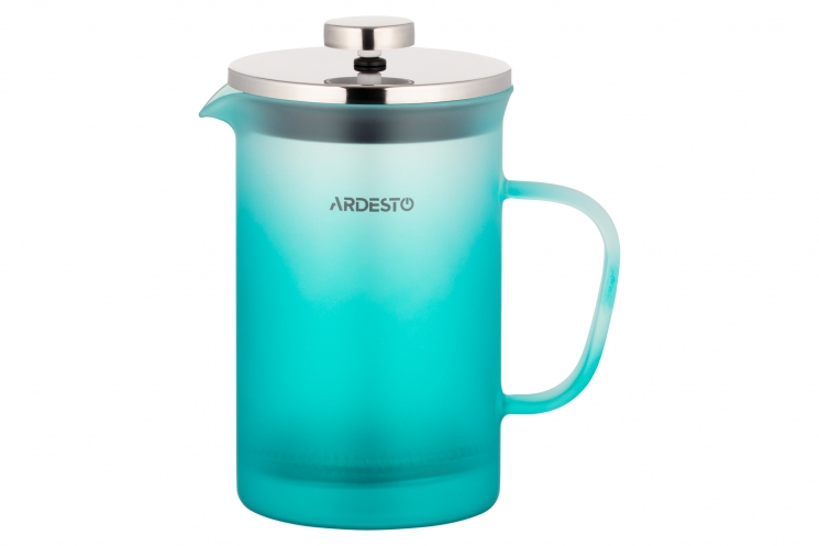 Ardesto French press Fresh, 800 ml, tiffany blue, matt, plastic, glass&nbsp;