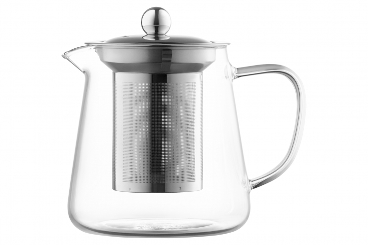 Ardesto Teapot Gemini Milano, 550ml, borosilicate glass, stainless steel, transparent&nbsp;