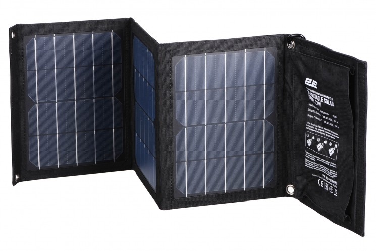 2E portable solar panel, 22 W, 2*USB-A 5V/2.4A&nbsp;