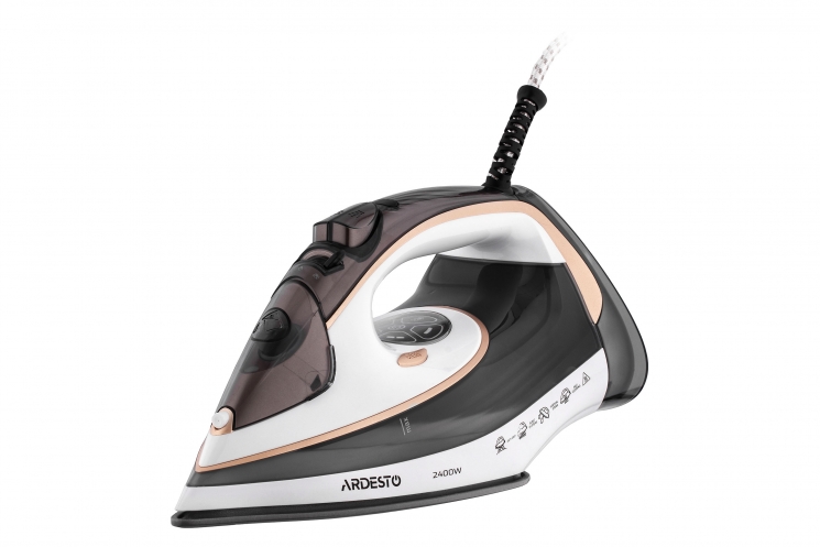 Ardesto Iron IR-B2245-E, 2400W, 400ml, steam boost, electric management, ceramic soleplate, white-grey&nbsp;