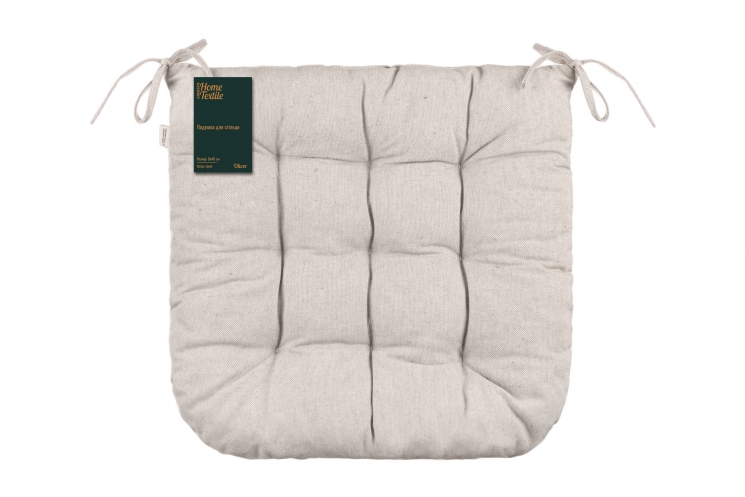 Ardesto Sitpad Oliver, 40x40cm, 100% cotton, filling: 50% holofiber, 50% pp, beige&nbsp;