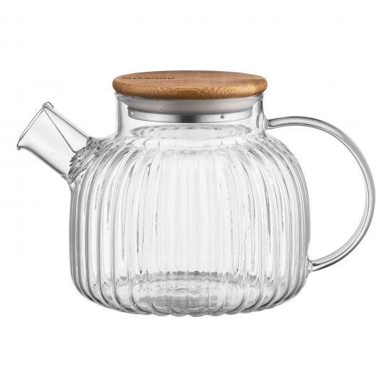 Ardesto Tea pot Iceberg, 1000ml, borosilicate glass, bamboo, transparent&nbsp;