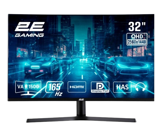 Монитор игровой изогнутый 2E G3223B, 31,5