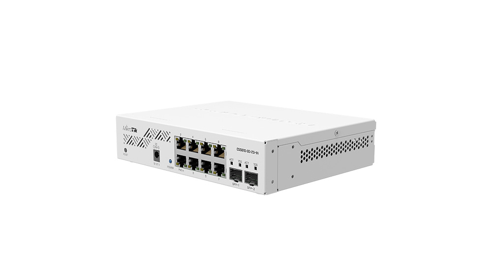 MIKROTIK CLOUD SMART SWITCH CSS610-8G-2S+IN - guided switch with 8XGIGABIT and 2XSFP+ ports&nbsp;