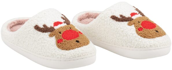 Ardesto Christmas Home Slippers White