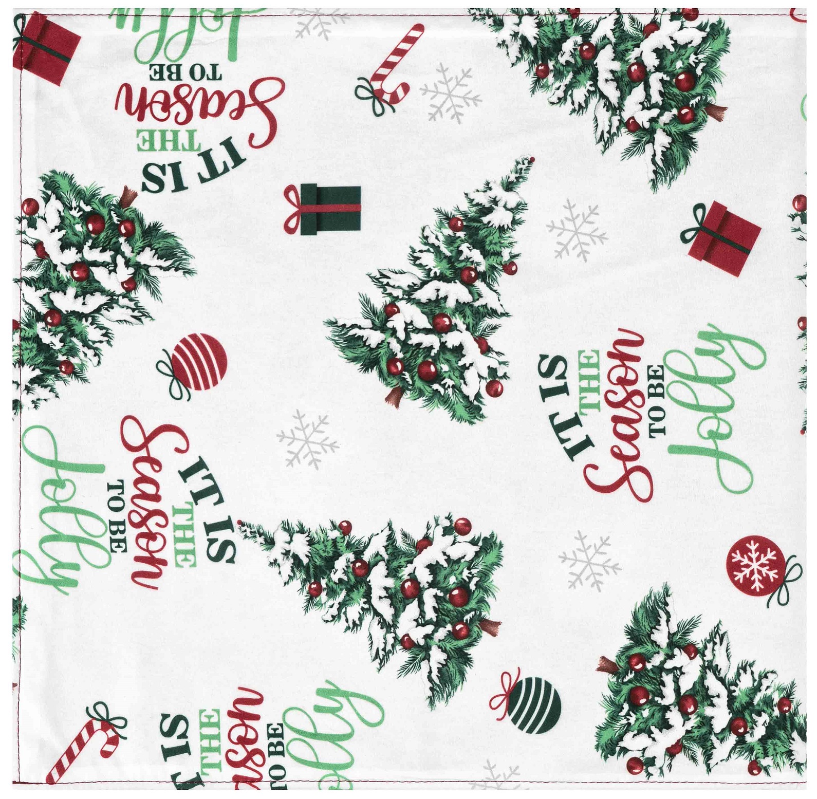Ardesto Дорожка для стола Christmas Tree, 33×137см, 100% полиэстер, зелёная&nbsp;
