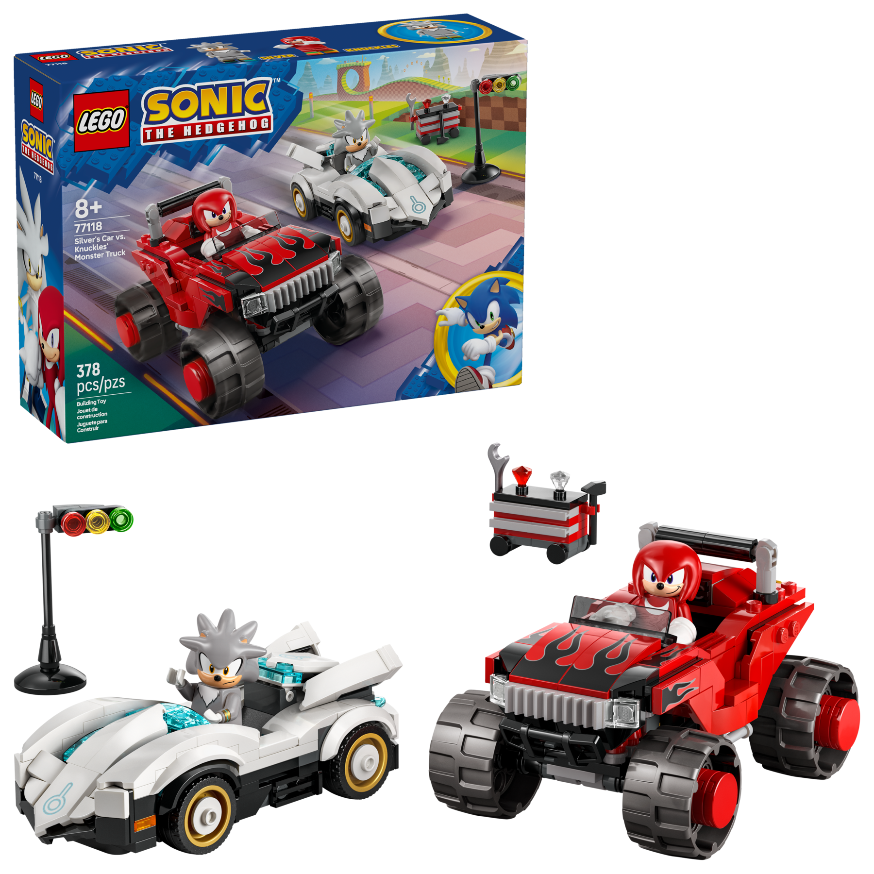 LEGO Sonic Silver's Car vs. Knuckles' Motorbike 77118&nbsp;