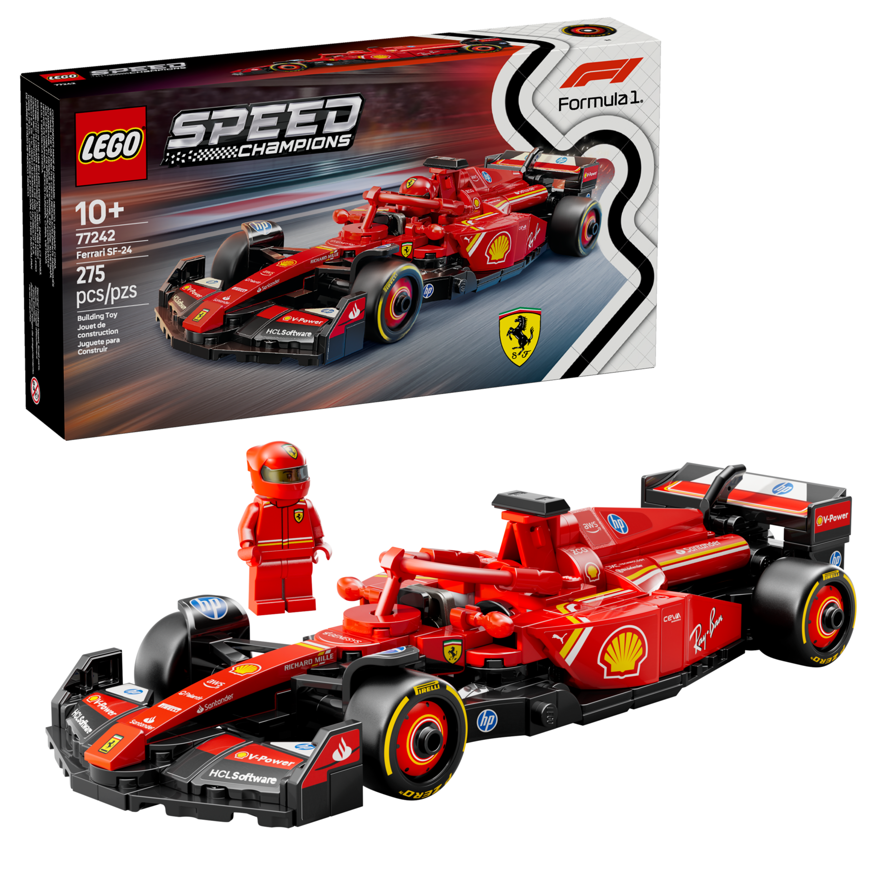 LEGO Speed Champions Ferrari SF-24 F1 Car 77242&nbsp;