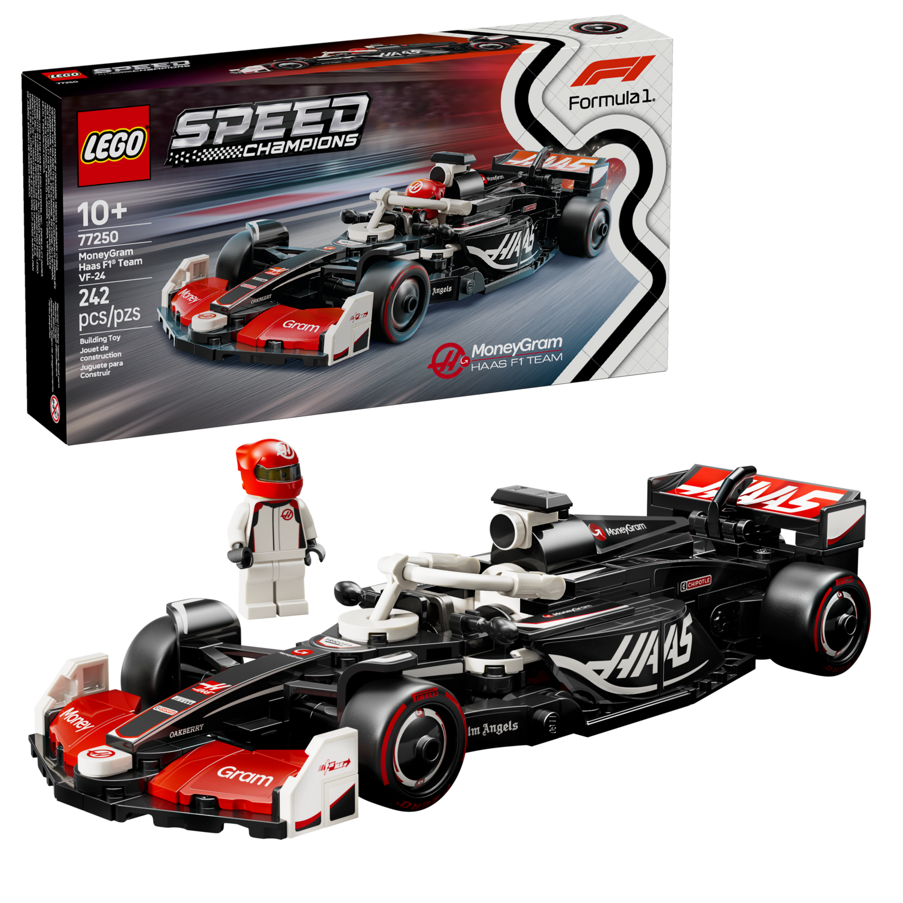 LEGO Speed Champions MoneyGram Haas F1 Team VF-24 Race Car 77250&nbsp;