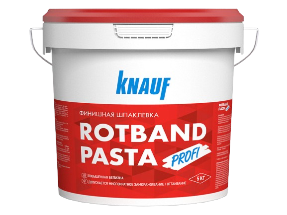მზა ფითხი ვინილის შემკვრელზე Knauf Rotband Pasta Profi 18კგ — სამონტაჟო ნარევი&nbsp;