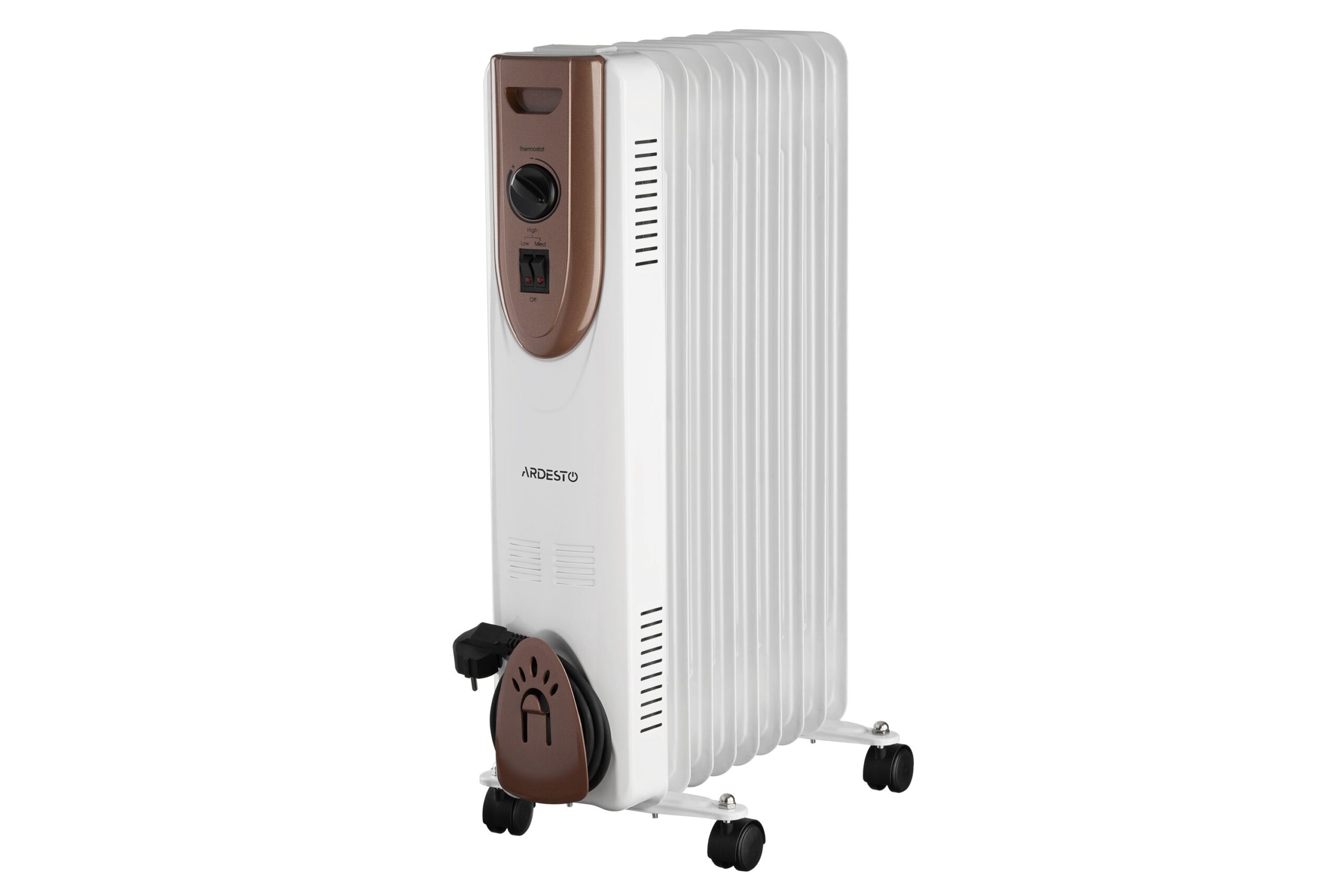 Oil radiator ARDESTO OFH-09X1 20m2, 2000w, mechanical control, 9 sections, white&nbsp;