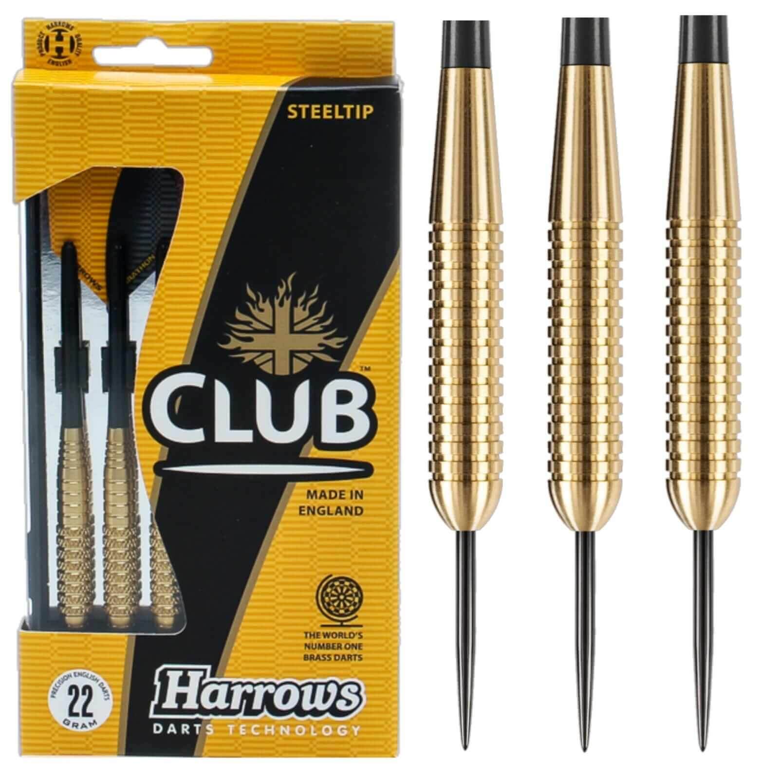 დარტსის წვერი HARROWS CLUB BRASS (მეტალი) 21გრ&nbsp;