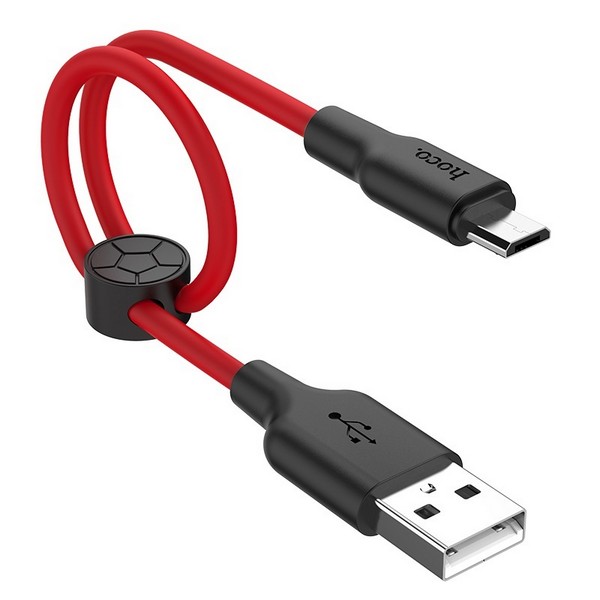 Hoco X21 Plus USB to Micro-USB Charging Cable Black&Red 2m&nbsp;