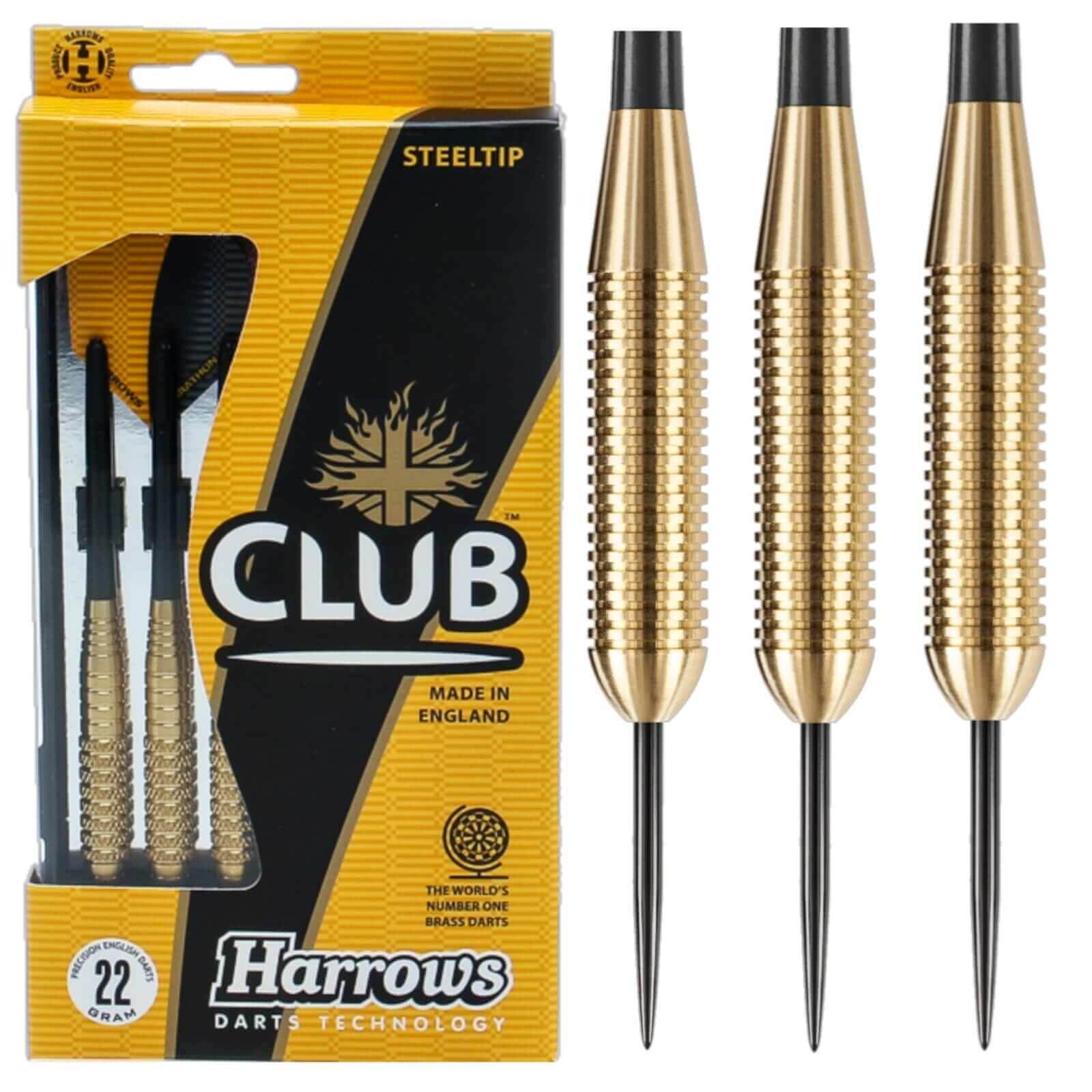დარტსის წვერი HARROWS CLUB BRASS ( მეტალი) 22გრ&nbsp;