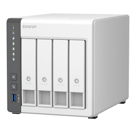 4-bay ARM 4C 2.0GHz ; 4 x SATA 6Gb/s 3.5"/2.5"; 4GB RAM on-board; 1 x GbE; 1 x 2.5GbE ; 1 x USB3.2 Gen1 and 2 x USB2.0