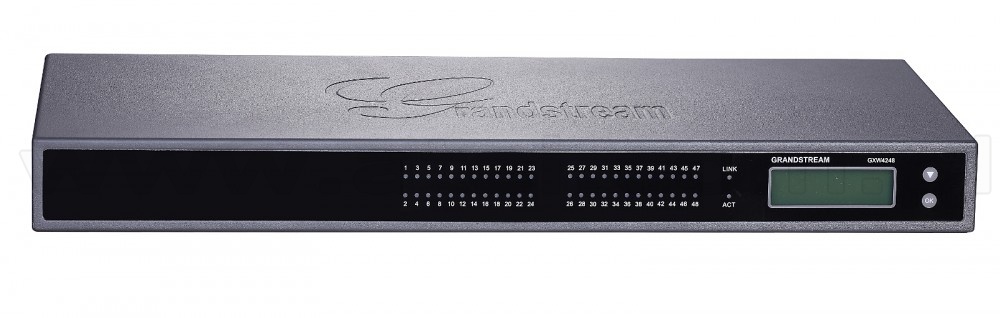 Grandstream GXW4248 2 x 50-pin Telco connectors, 1 x 10M/100/1000 Mbps auto-sensing RJ45 port, G.711, G. 723, G.726&nbsp;