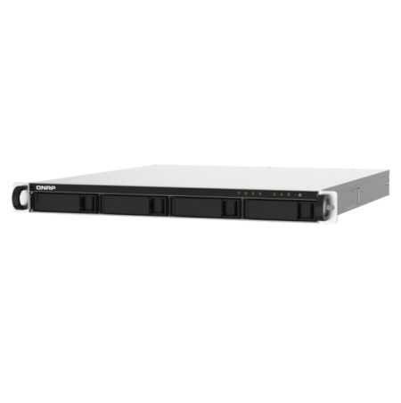 4-Bay AL324 quad-core 1.7 GHz rackmount NAS with 250W redundant PSU, 2GB DDR4 UDIMM RAM (max 16GB), SATA 6Gb/s, 2x 10GbE SFP+ , 2x 2.5GbE, 1x PCIe Gen