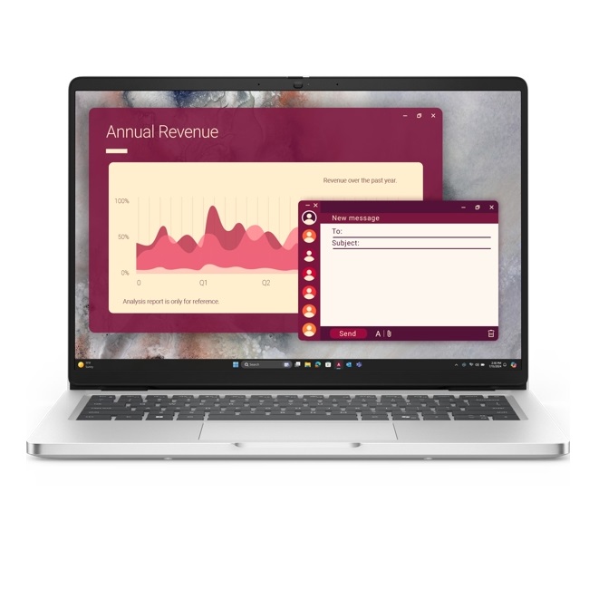 Dell Pro 14|U7 255U|16GB|1TB SSD|FgrPr|W11 Pro|FHD IR Cam & Mic|WLAN + BT|14.0" FHD+|Backlit Kb|3 Cell|65W/Silver/3Yrw&nbsp;