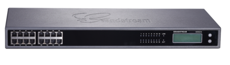 Grandstream GXW4216, 16 x RJ11 FXS ports and 1 x 50-pin Telco connector, 1 x 10M/100/1000 Mbps auto-sensing RJ45 port, G.711, G. 723, G.726
