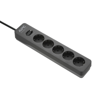 APC Essential SurgeArrest 5 Outlet 2 USB Ports Black 230V Russia