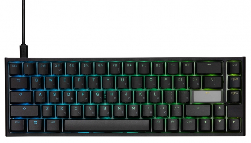 Ducky Keyboard Ducky One 2 SF Cherry Speed Silver RGB LED RU Black-White&nbsp;